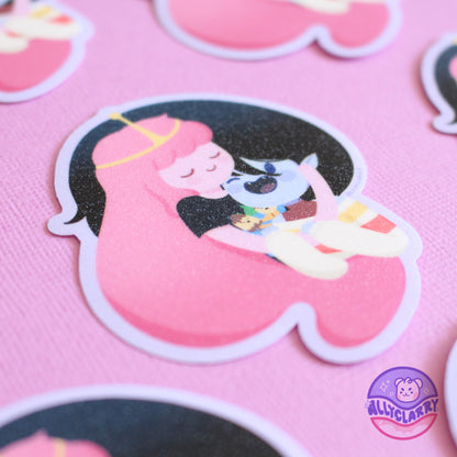 Bubbline glitter vinyl sticker