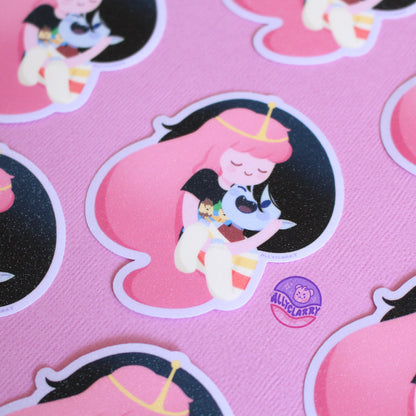 Bubbline glitter vinyl sticker