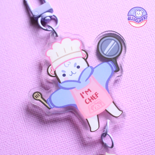 Chef Bear Connect Acrylic Charm