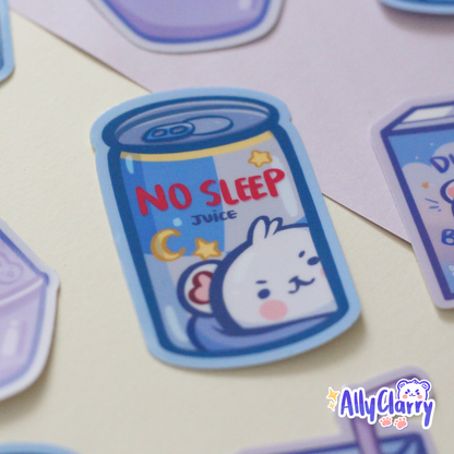 No Sleep Juice Vinyl sticker