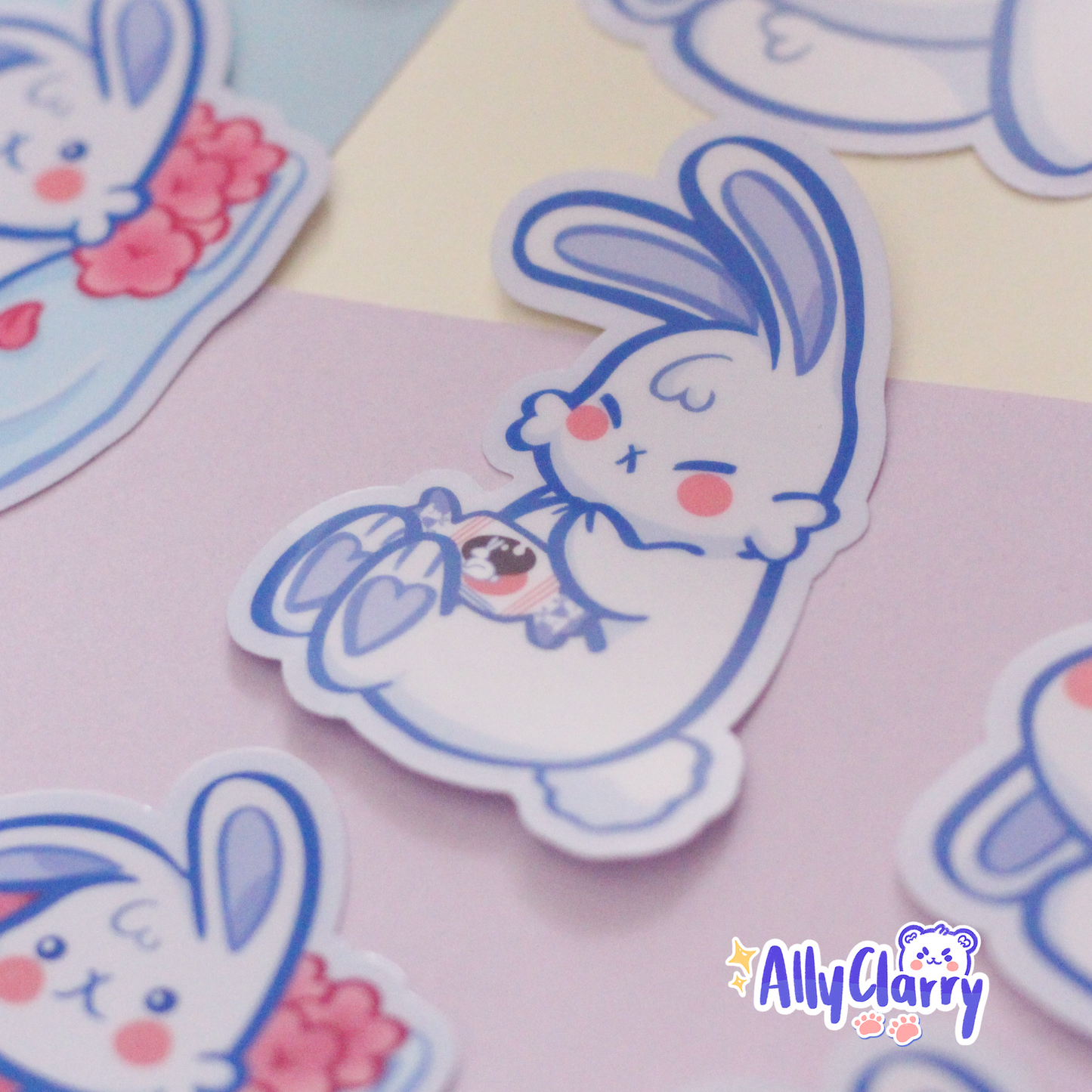 White Rabbit Cute vinyl stickers