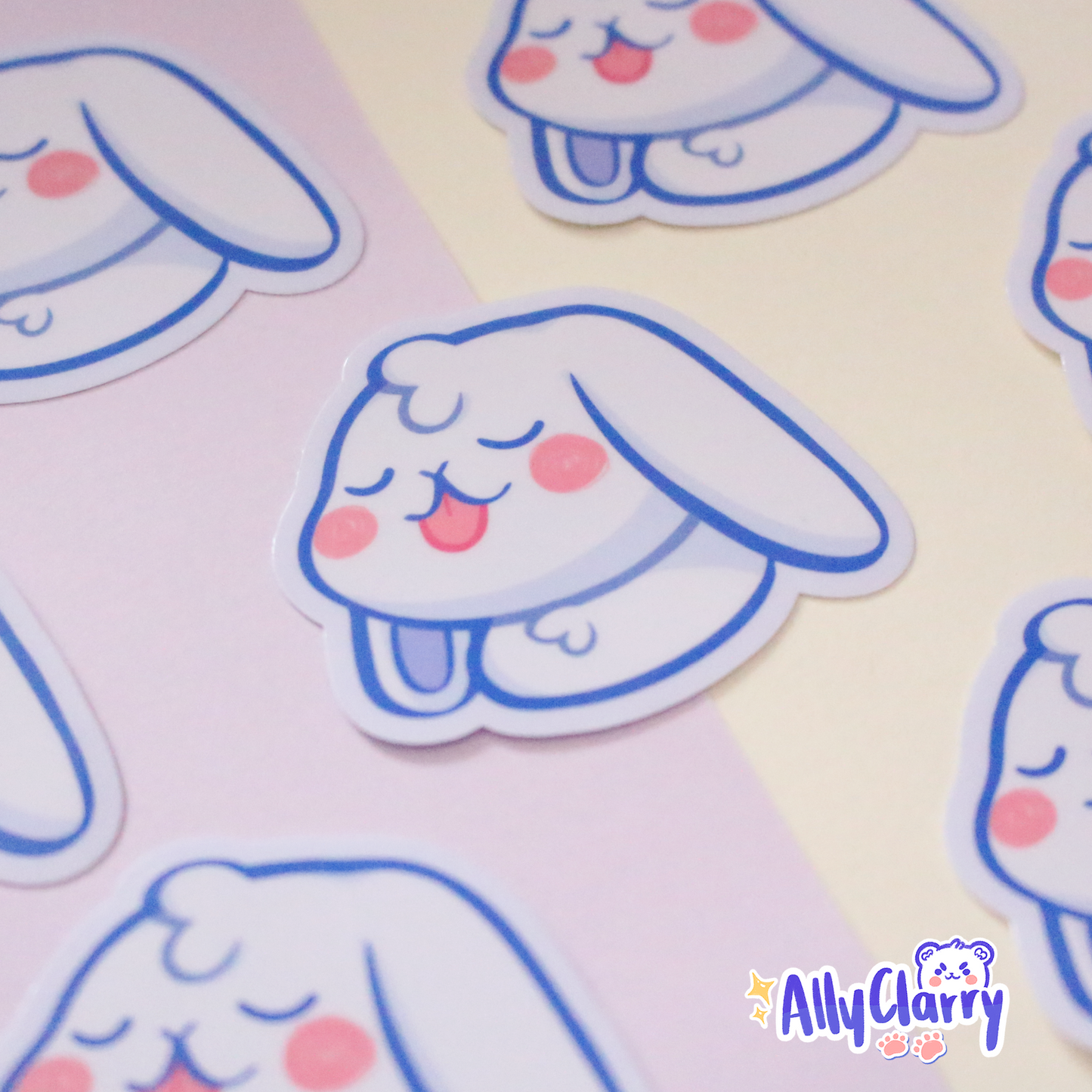 White Rabbit Cute vinyl stickers