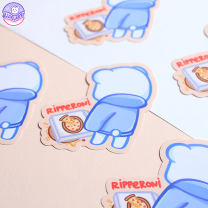 Ripperoni Pepperoni vinyl sticker