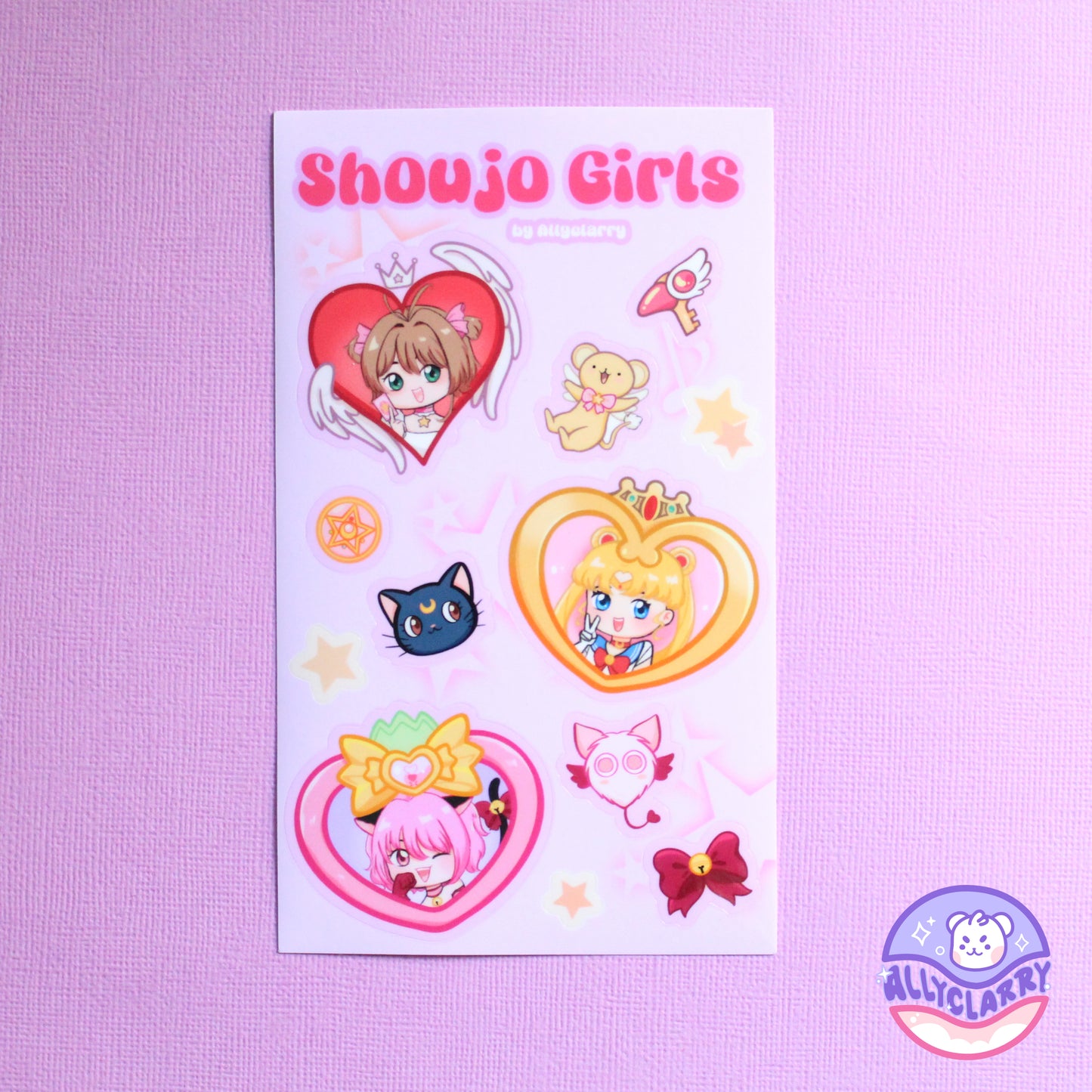 Shoujo Girls Vinyl Sticker Sheet