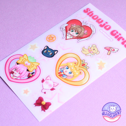 Shoujo Girls Vinyl Sticker Sheet