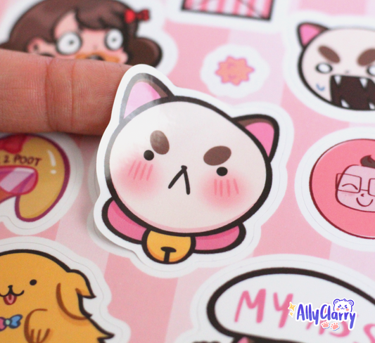 Bee & Puppycat too cute Vinyl Sticker Sheet