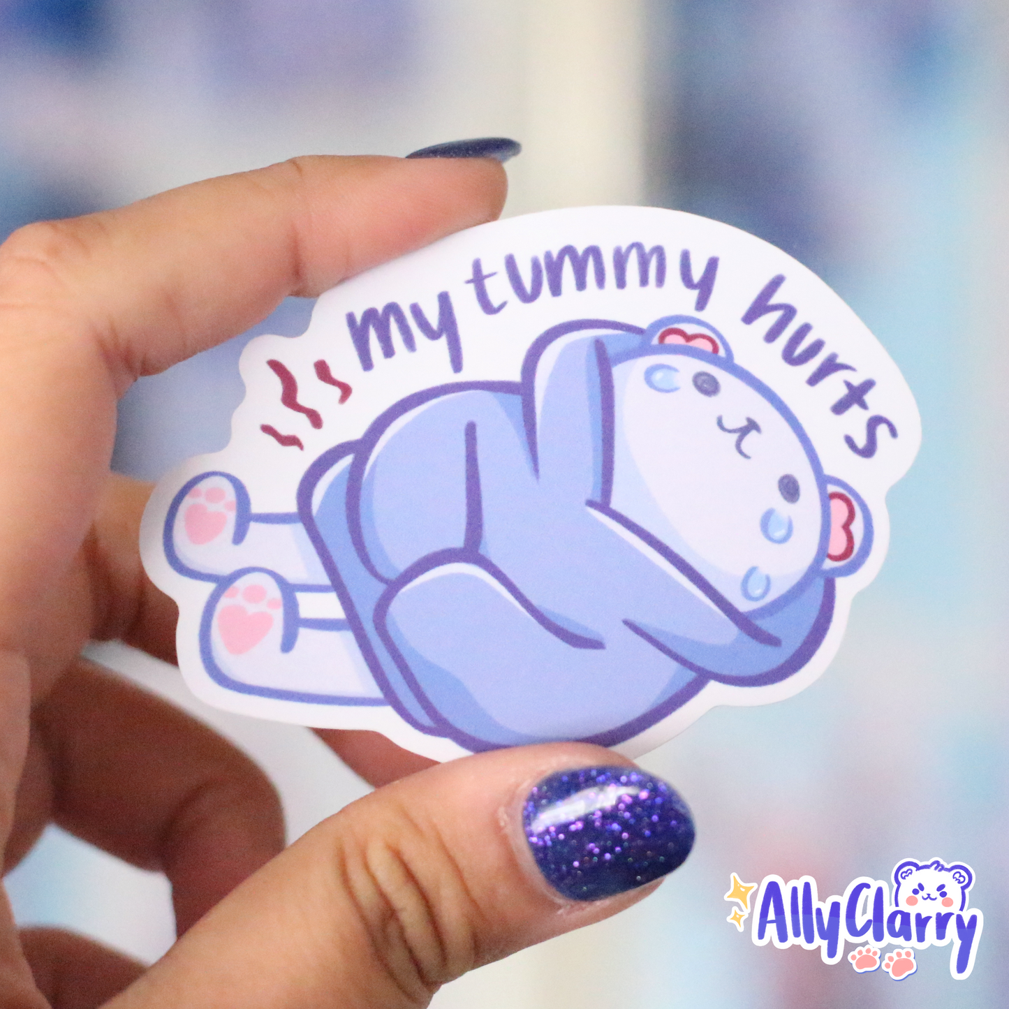 Chonkybear is NOT okay vinyl stickers